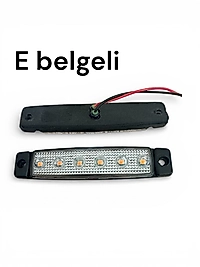 DEMMON 6 LEDLİ PARMAK LAMBA BEYAZ CAMLI TURUNCU LEDLİ NGO KUTULU (E BELGELİ)