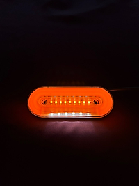 NEON OVAL YERE BAKAN LEDLİ SİNYALLİ İZ LAMBASI 12/24 VOLT