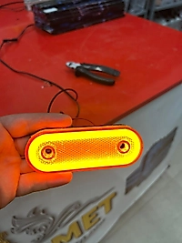 YAN İZ LAMBASI NEON OVAL SARI 12/24 VOLT